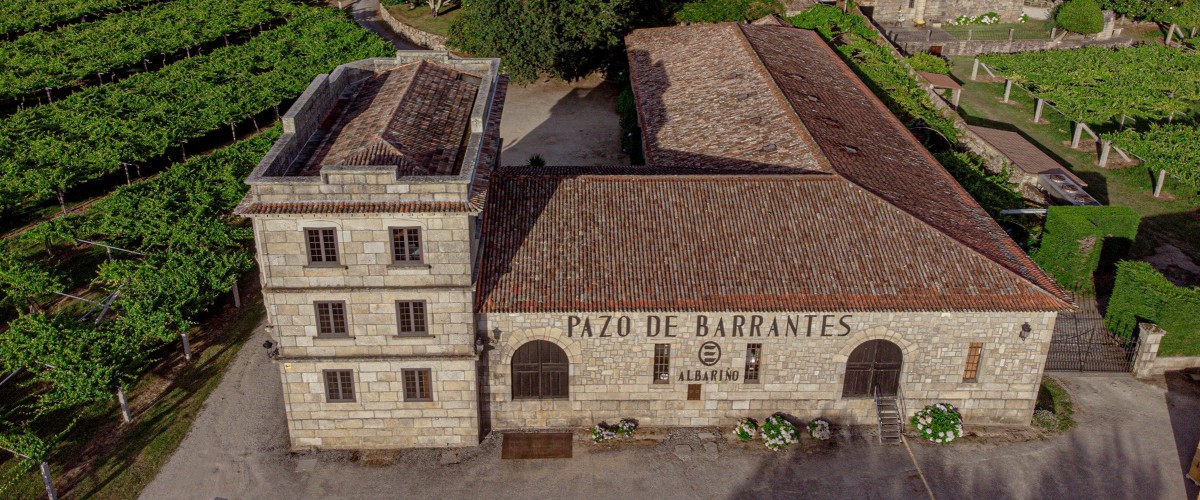Aerial view of Pazo Barrantes