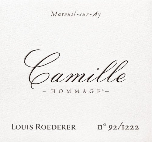 Label for {materiallist:brand_name} Camille Charmont {materiallist:vintage}