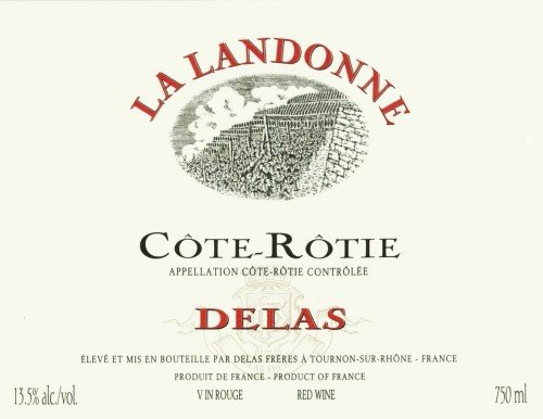 Label for {materiallist:brand_name} Côte-Rôtie ‘La Landonne’ {materiallist:vintage}