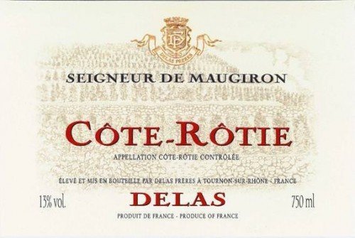 Label for {materiallist:brand_name} Côte-Rôtie Seigneur de Maugiron {materiallist:vintage}