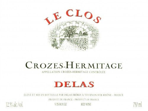 Label for {materiallist:brand_name} Crozes Hermitage Le Clos {materiallist:vintage}