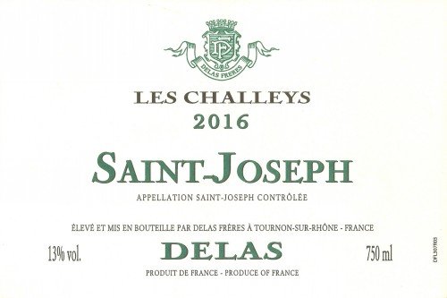 Label for {materiallist:brand_name} St. Joseph Les Challeys Blanc {materiallist:vintage}