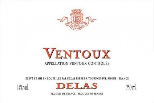 Label for {materiallist:brand_name} Ventoux {materiallist:vintage}