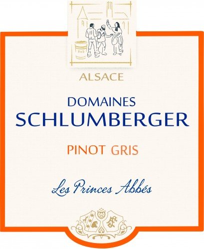 Label for {materiallist:brand_name} Pinot Gris Les Princes Abbés {materiallist:vintage}