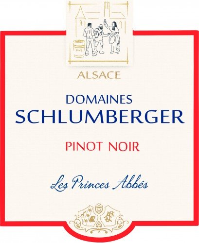 Label for {materiallist:brand_name} Pinot Noir Les Princes Abbés {materiallist:vintage}