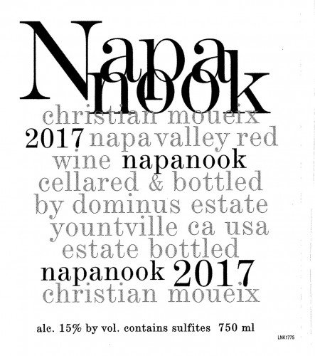 Label for {materiallist:brand_name} Napanook 2017