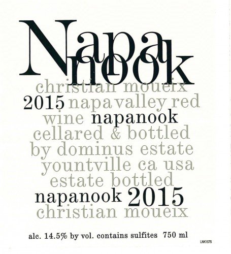 Label for {materiallist:brand_name} Napanook 2015