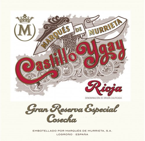 Label for {materiallist:brand_name} Castillo Ygay Gran Reserva Especial White {materiallist:vintage}