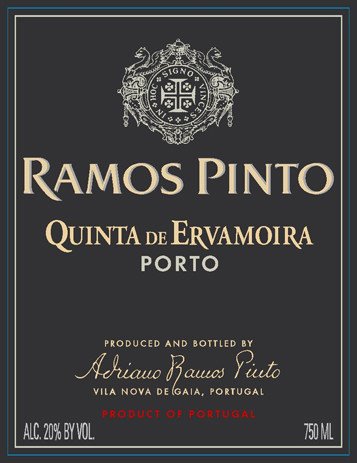 Label for {materiallist:brand_name} Quinta de Ervamoira Vintage {materiallist:vintage}