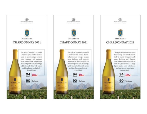 Shelf Talker for {materiallist:brand_name} Chardonnay 2021