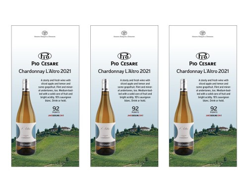 Shelf Talker for {materiallist:brand_name} Chardonnay L’Altro DOC 2021