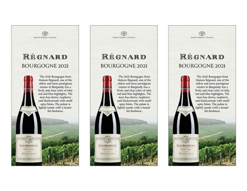 Shelf Talker for {materiallist:brand_name} Bourgogne Pinot Noir 2021