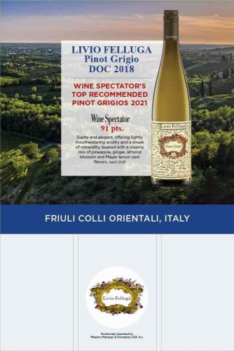 Case Card for {materiallist:brand_name} Pinot Grigio DOC 2018